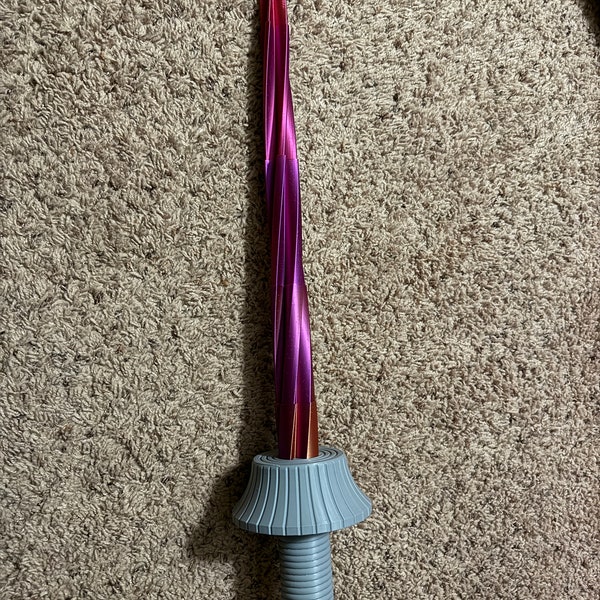 Collapsible Drill Sword 3D Printed