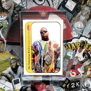 Biggie Smalls - Edição limitada de cards colecionáveis de hip-hop Notorious B.I.G! Perfeito para fãs de hip-hop/rap dos anos 90. PREÇO REDUZIDO!
