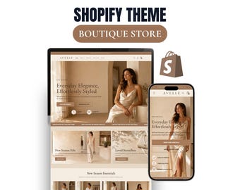 Boutique Shopify Theme Fashion Shopify Template Feminine Website Template Shopify 2.0 Store Theme for Clothing Brands