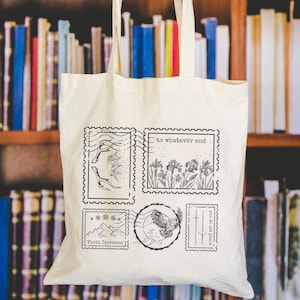 Terrasen Tote, Fireheart Canvas Tote Bag, Throne of Glass Inspired Gift, To Whatever End, TOG, Romantasy Reader Birthday Gift, Bookish Gift