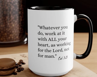 Christian Mug with Cross Bible Verse Mug Gift for Him Faith Mug Gift for Her Mug for Coffee Lover Work Mug Church Mug Tea Lover Gift