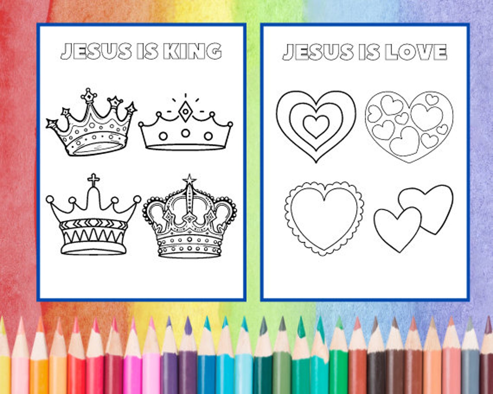Christian Coloring Sheets for Kids Printable Bible Coloring Pages for ...