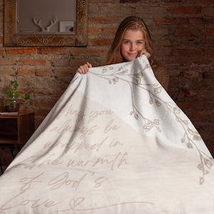 Christian Blanket For Women Neutral Blanket for Her Soft Blanket for Bed Gift for Daughter Gift for Sister Blanket for Wife 60&quot;x50&quot; 40&quot;x30&quot;