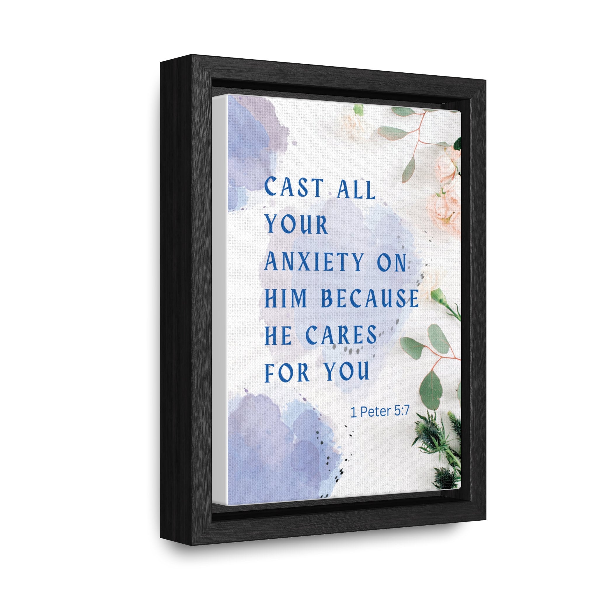 Christian Art Bible Verse Wall Art Framed Canvas Art Gift Bible Verse ...