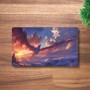 Tapete de juego Sky Sovereign MTG para TCG, OCG, Dnd Deskmat, alfombrilla de ratón Dragon Fantasy Anime, tapete de juego de neopreno, 60 x 35 cm, 14 x 24"