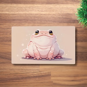 Tapete de juego Chunky Boi MTG para TCG, OCG, tapete de escritorio Frog Dnd, alfombrilla de ratón Toad Fantasy Anime, tapete de juego de neopreno Chibi lindo, 60 x 35 CM, 14 x 24"