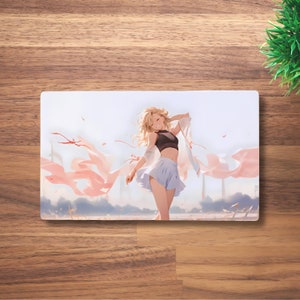 Alfombrilla de juego de Anime Girl MTG para TCG, OCG, Dnd Deskmat, alfombrilla de ratón de anime Fantasy Waifu, tapete de juego de neopreno, 60 x 35 cm, 14 x 24"