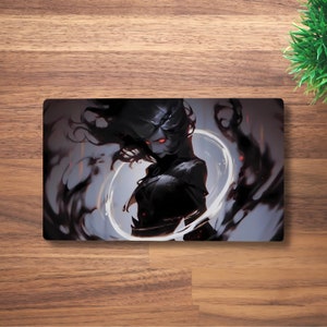 Alfombrilla de juego MTG Shadow Empress para TCG, OCG, Dnd Deskmat, alfombrilla de ratón de anime de fantasía, vampiro, hechicera, alfombrilla de juego de neopreno Wizard, 60 x 35 cm, 14 x 24"