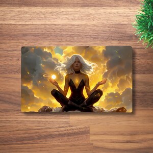 Tapis de jeu MTG Stillness Ascends pour TCG, OCG, Dnd Deskmat, tapis de souris Fantasy Sorcerer Anime, tapis de jeu Mage en néoprène, 60 x 35 cm, 14 x 24
