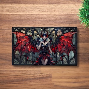 Alfombrilla de juego Succubus MTG para TCG, OCG, alfombrilla de escritorio Anime Girl Dnd, alfombrilla de ratón Fantasy Waifu Anime, alfombrilla de juego de neopreno Devil, 60 x 35 CM, 14 x 24"