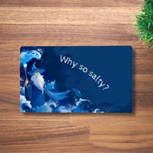 Por que tão salgado? Tapete de jogo MTG para TCG, OCG, Water Dnd Deskmat, mouse pad Island Fantasy Anime, tapete de jogo Neoprene Mono Blue, 60 x 35 CM, 14x24"