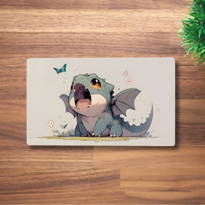 Tapete de mesa Butterfly Buddies MTG para TCG, OCG, Dragon Dnd, mouse pad de anime de fantasia de insetos, tapete de jogo de neoprene verde, 60 x 35 cm, 14 x 24 pol.