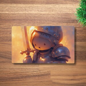 Tapete de jogo MTG Teddy Bear Knight para TCG, OCG, Cute Dnd Deskmat, Mouse pad de anime Fantasy Beast, Tapete de jogo de neoprene, 60 x 35 CM, 14 x 24"