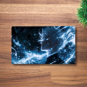 Tapis de jeu Sorcerer of Six Eyes, tapis de jeu MTG pour TCG, OCG, Dnd Deskmat, tapis de souris Fantasy jjk Anime, tapis de jeu en néoprène, 60 x 35 cm, 14 x 24 po.