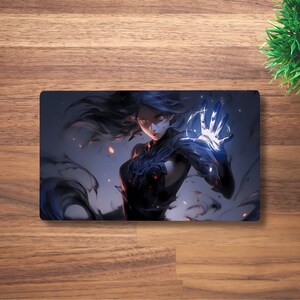 Tapete de juego Sorcerer MTG para TCG, OCG, Dnd Deskmat, alfombrilla de ratón Fantasy Shadow Sorceress Anime, tapete de juego de neopreno Wizard, 60 x 35 cm, 14 x 24"
