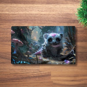 Tapete de juego Scrappy Badger MTG para TCG, OCG, Dnd Deskmat, alfombrilla de ratón de anime adorable, tapete de juego de neopreno, 60 x 35 cm, 14 x 24"
