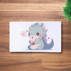 Tapis de jeu MTG dinosaure mignon pour TCG, OCG, tapis de bureau Dnd, tapis de souris Fantasy Dino Anime, tapis de jeu en néoprène, 60 x 35 cm, 14 x 24 po