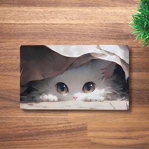 Tapete de jogo MTG Hidden Kitten para TCG, OCG, Cat Dnd Deskmat, mouse pad de anime fofo de fantasia, tapete de jogo de neoprene, 60 x 35 CM, 14 x 24"