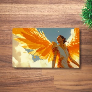Tapete de juego de MTG "Campeón de la Paz" para TCG, OCG, tapete de escritorio "Angel DnD", alfombrilla de ratón "Fantasy Celestial Anime", tapete de juego de neopreno, 60 x 35 cm, 35 x 61 cm