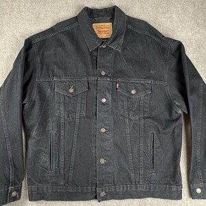 Vintage Levis Black Denim Jacket - Etsy