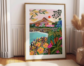 Cape Town Art Print: Vibrant South Africa Landscape