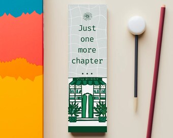 Printable Bookmark New York Bookstore Book | Just one more chapter | Gift for Booklover | Bookworm |  Bibliophile | PDF