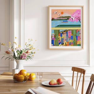 Mount Fuji Wall Art | Tokyo Skyline Poster | Japanese Travel Gift Under 50 | Musuem-Quality Print image 5