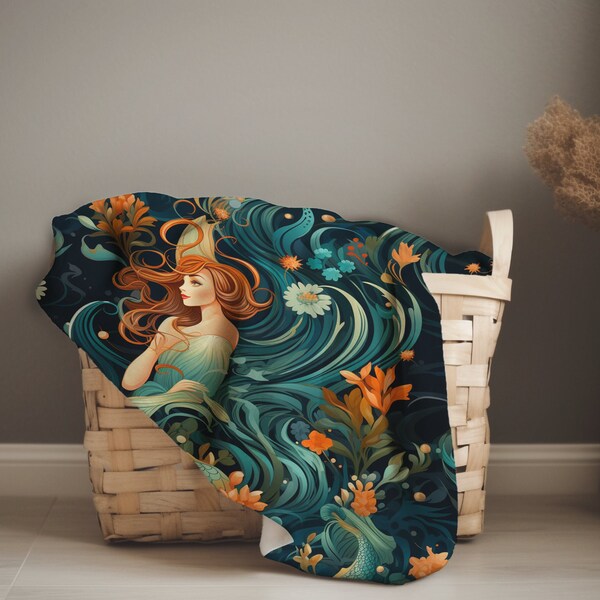 Mermaid Blanket Etsy