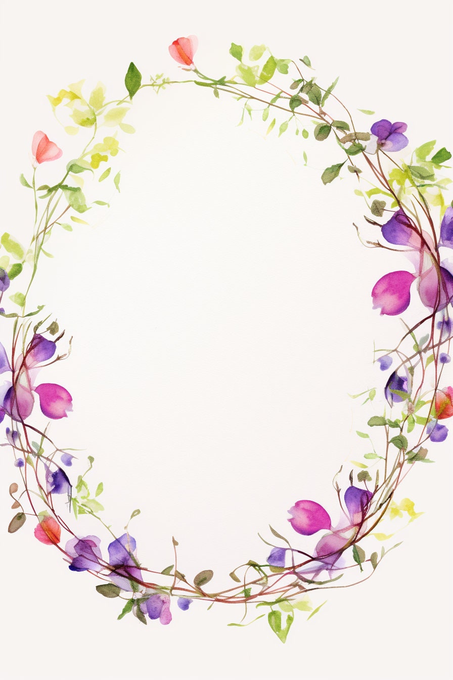 High Resolution Printable Greeting Card, Sweet Peas 7. DIY Blank ...