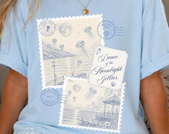 Stardew Valley Dance of the Moonlight Jellies Comfort Colors® Shirt for Women, Pelican Town Merch for Girlfriend Birthday Gift for Wife