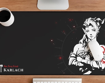 Karlach Baldurs Gate 3 Mouse Pad, BG3 Karlach Desk Mat, Large Gaming Mousepad, Karlach Deskmat, Gift for Baldurs Gate Lover, DnD Playmat