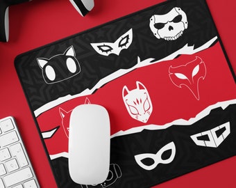 Persona 5 Mousepad, Royal Phantom Thieves Mousemat, P5R Desk Mat, PC Gaming Setup, Gamer Gift Idea, Persona 5 Merch, Cafe LeBlanc Mouse Pad