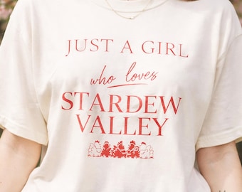 Stardew Valley Shirt Comfort Colors Tshirt, Stardew Valley Gifts for Her, Stardew Valley Merch for Birthday Gift, Kawaii Chicken Graphic Tee