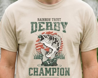 Stardew Valley Shirt, Trout Derby T-shirt, Vintage Fishing Tee, Stardew Valley Sweatshirt, Unisex Retro Graphic Tshirt, Gifts for Boyfriend