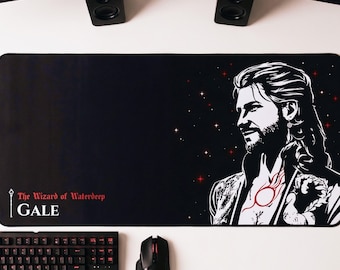 Baldurs Gate 3 Gale Deskmat, BG3 Gaming Mousepad Large, Baldur's Gate Keyboard Mat, DnD Accessories, MTG Playmat, Baldurs Gate Gift for Him