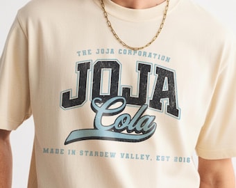 Vintage Joja Cola Shirt for Stardew Valley Gamer, Stardew Valley Video Game Retro Graphic Tee, Unisex T shirt Stardew Valley Gift for Friend