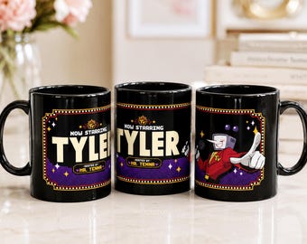 Deltarune Mr. Tenna Personalized Coffee Mug Custom Name Gift for Gamer Undertale Video Game Merch Tenna Fanart Personalized Gift