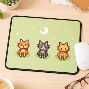 Cat Mousepad for Office Gift for Coworker Cat Lover Gift for Cat Mom Home Office Desk Accessories for Boss Gift Mousepad for Back to School