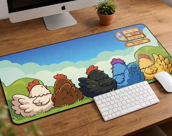 Stardew Valley Chicken Mouse Pad Personalized Mousepad Gaming Desk Mat Stardew Valley Gift Custom Desk Accessories Gift for Friend