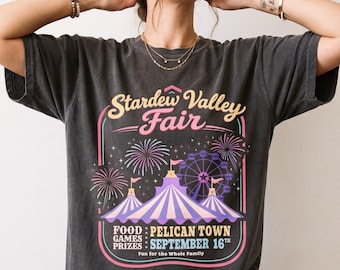 Stardew Valley Fair Comfort Colors Shirt, Stardew Valley Gift, Video Game Merch