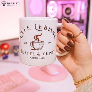 Cafe Leblanc Mug Persona 5 Video Game Gift for Gamer Persona 5 Sojiro Shop P5R Coffee Mug for Nerdy Boyfriend Gift Persona 5 Phantom Theives