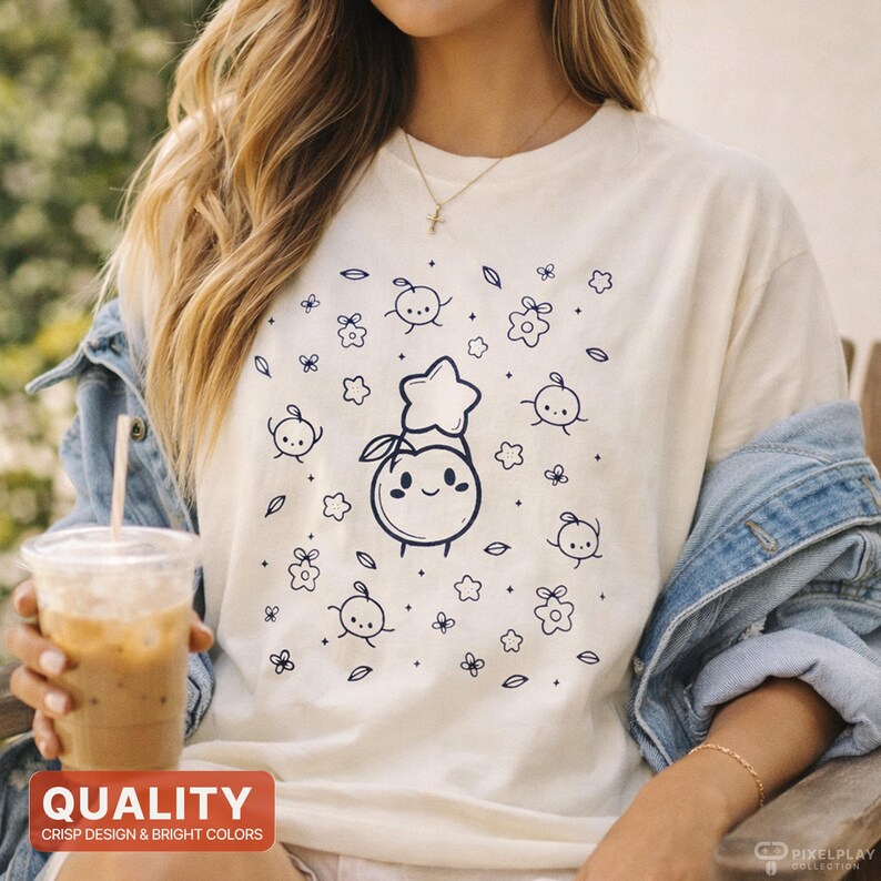 Stardew Valley Junimo Shirt, Junimo Shirt for Stardew Valley Lover Gift, Vintage Comfort Colors® Tshirt for Women, Cute Retro Graphic Tee image 7