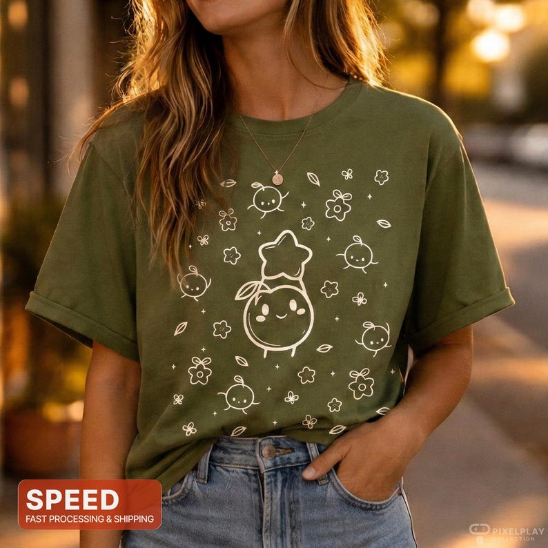 Stardew Valley Junimo Shirt, Junimo Shirt for Stardew Valley Lover Gift, Vintage Comfort Colors® Tshirt for Women, Cute Retro Graphic Tee image 2