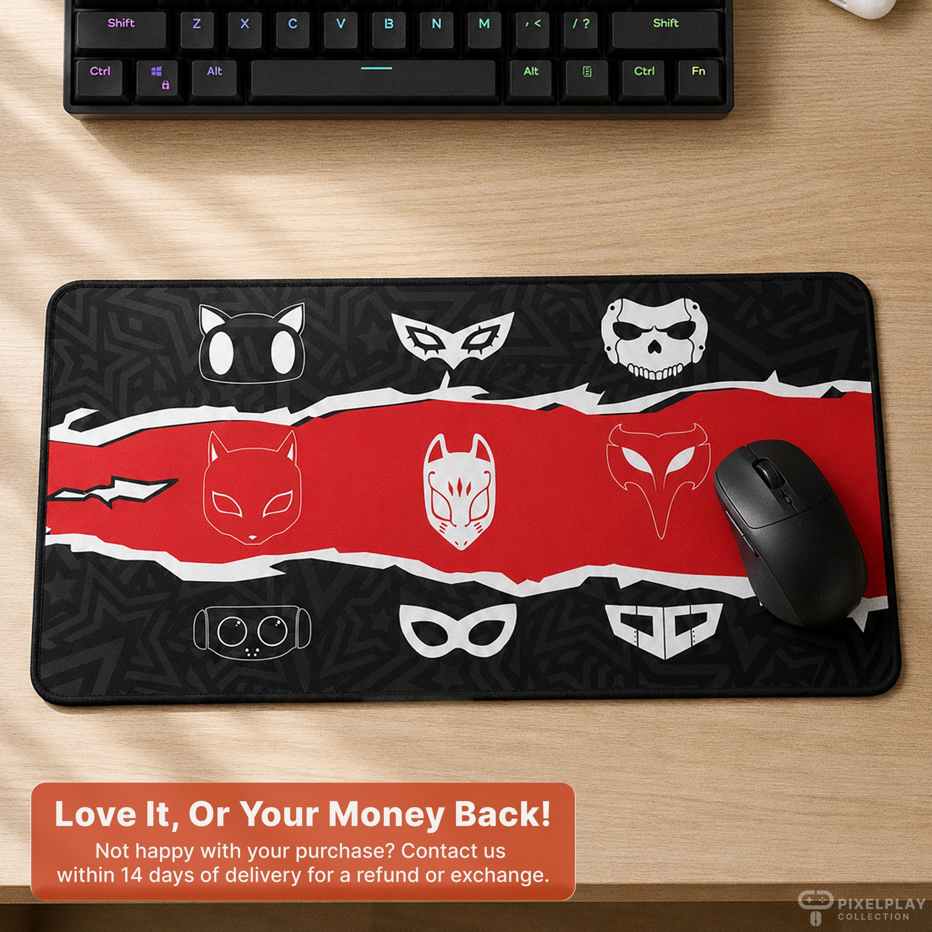 Persona 5 Mousepad, Royal Phantom Thieves Play Mat, P5R Gaming