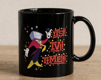 Deltarune Mug for Undertale Video Game Lovers, Mr. Tenna Merch for Deltarune Fans, It's TV Time Coffee Mug for Girlfriend Birthday Gift