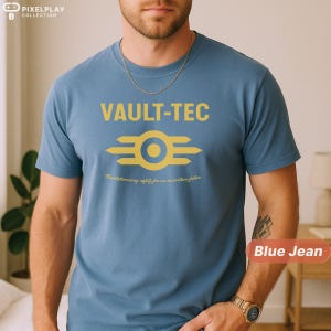 Fallout Shirt, Fallout New Vegas Vault Tech Tshirt, Retro Video Game Graphic Tee, Comfort Colors Shirt for Men, Fallout T Shirt for Him