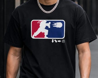 Camiseta retro de Street Fighter, camiseta divertida con estampado de videojuegos, camiseta vintage para regalo del Día del Padre para el marido, camiseta de memes de moda para hombre