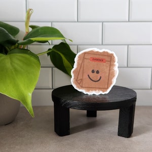 Evidence Bag Sticker l Kawaii Style l Brown Bag