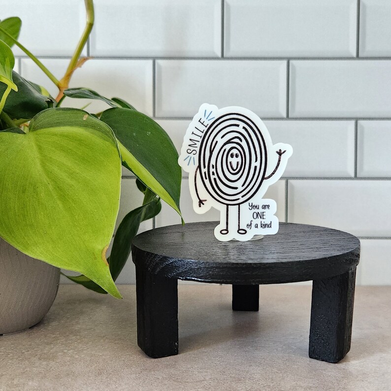Waterproof Fingerprint Guy Sticker: Unique Laptop Decal - Etsy