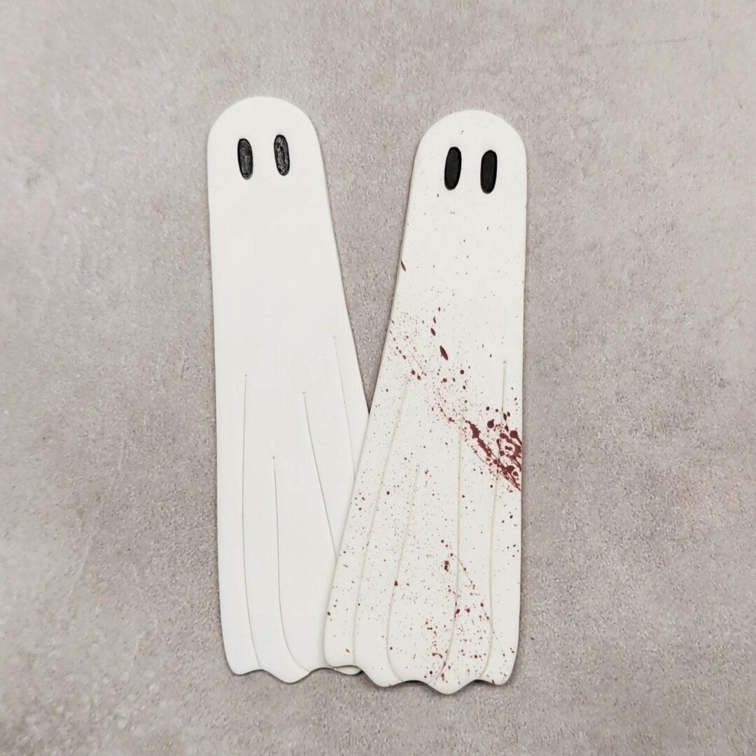 Plain/bloodstain Ghost Bookmark | Forensic Themed Bookmark | Halloween ...
